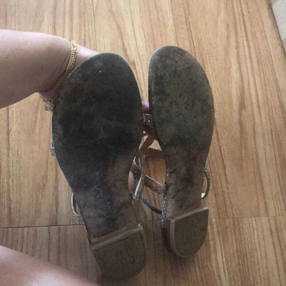 Stuart Weitzman Rock‎ along brick ombré python lether sandal - Picture 5 of 6